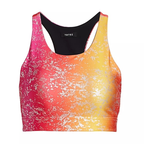 Terez Balayage Foil reversible Sports Bra size Small - Picture 1 of 13
